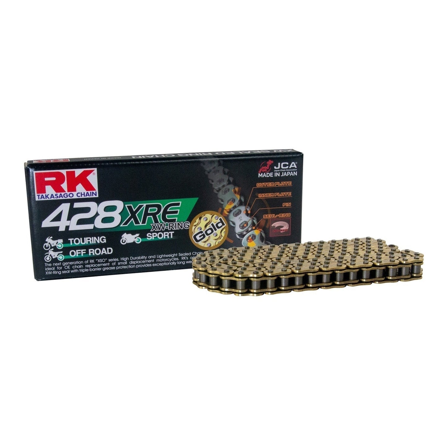 CHAIN RK GB428XRE x 136 GLD XW-RING