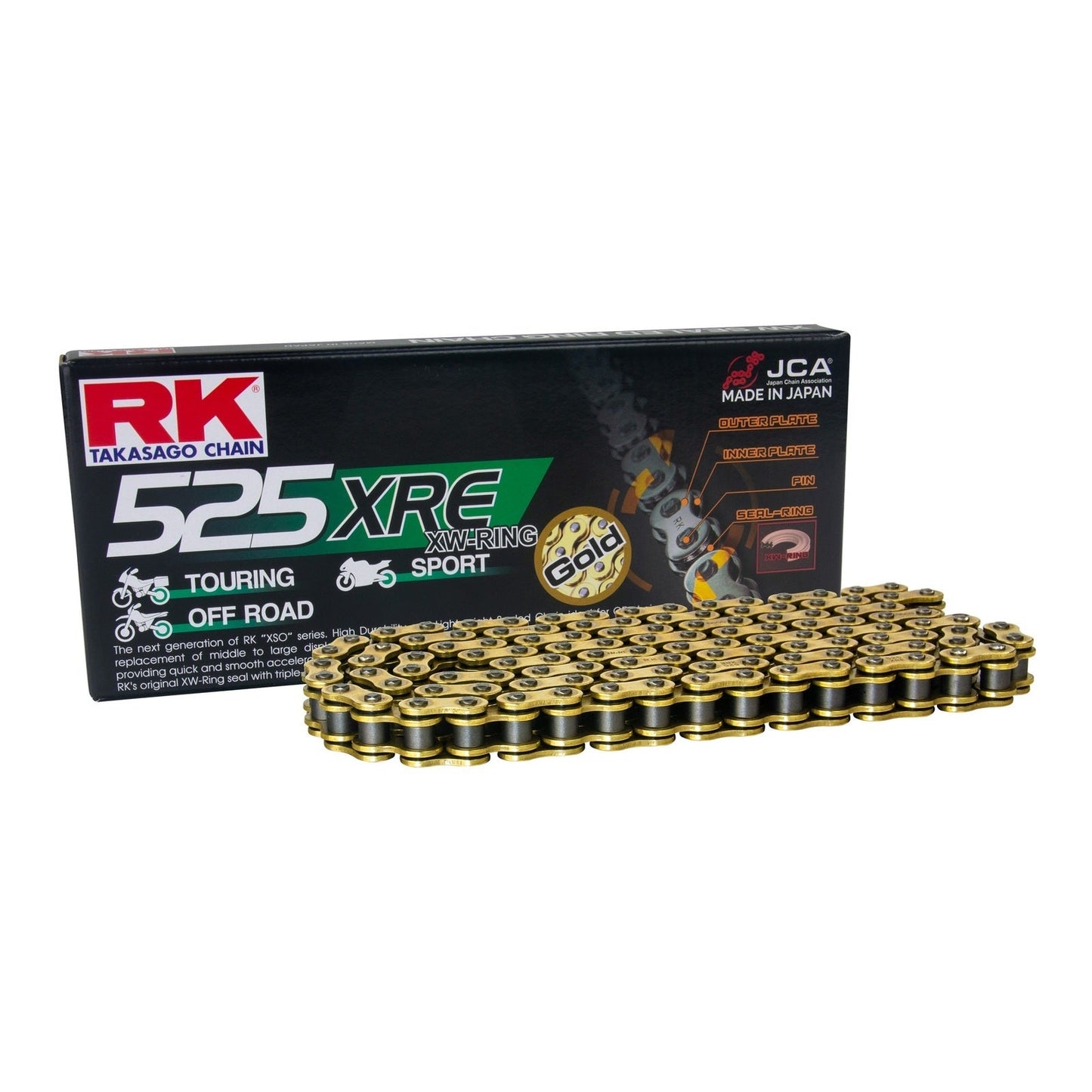 CHAIN RK GB525XRE x 106 GLD XW-RING