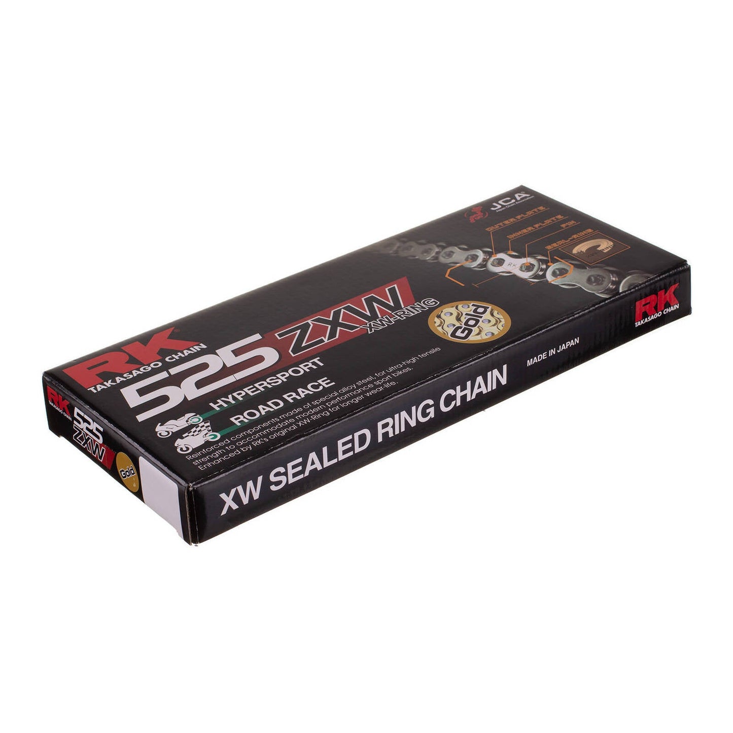 CHAIN RK GB525ZXW GLD x 110 XW-RING HYPERSPORT #RKPGB525ZXWX110