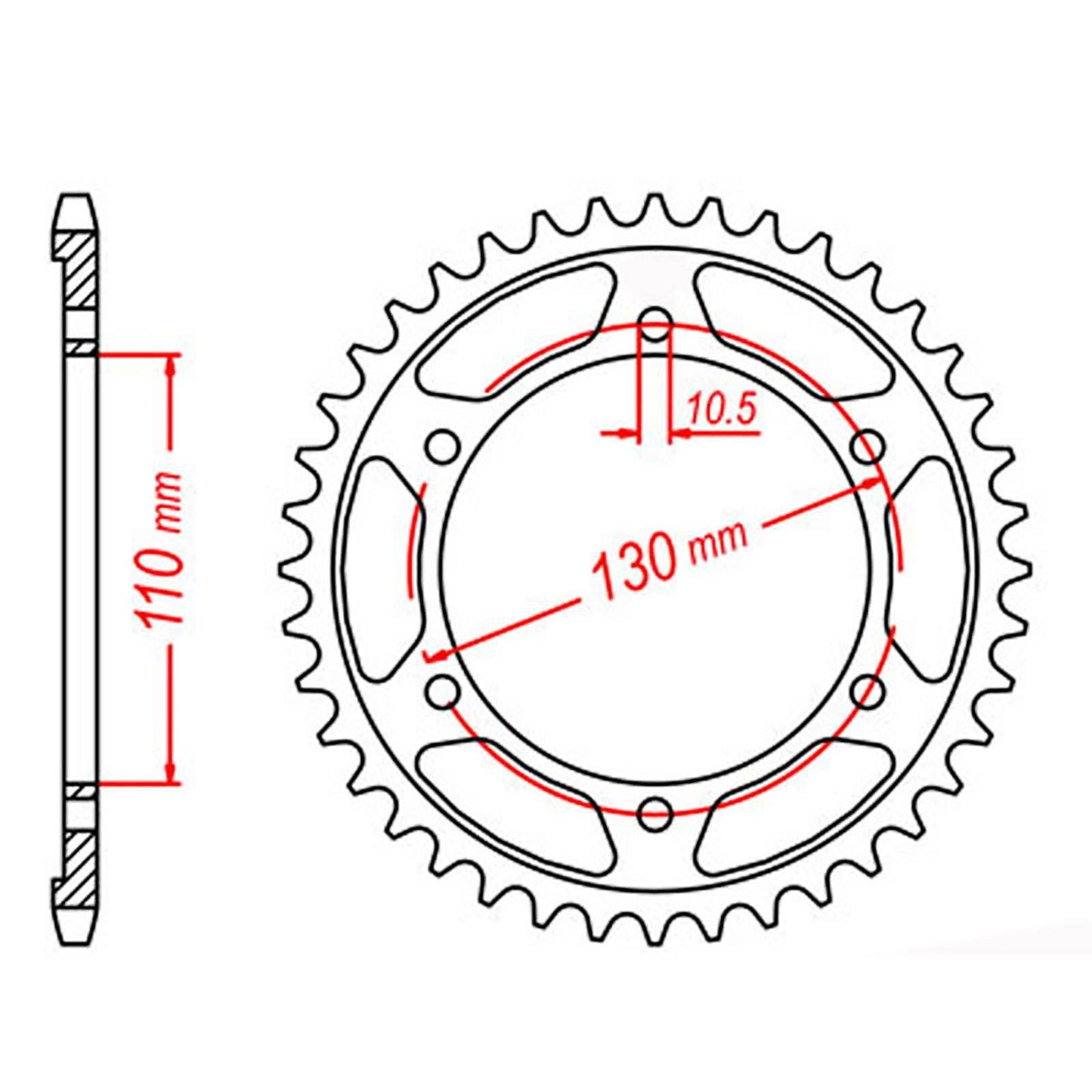 SPKT REAR OE STEEL9T #5