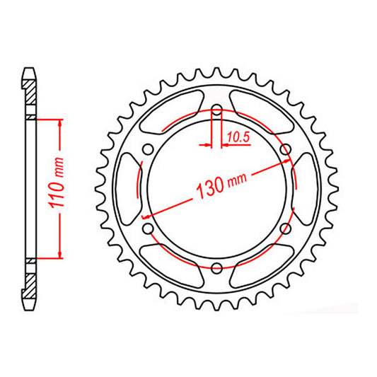 SPKT REAR OE STEEL9T #5