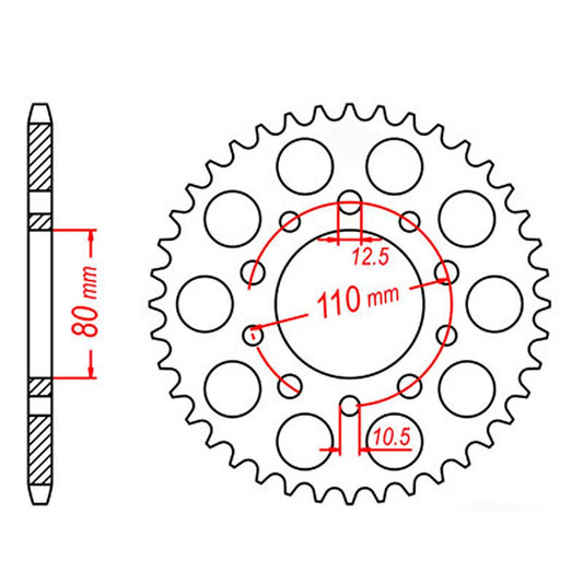 SPKT REAR OE STEELT #5