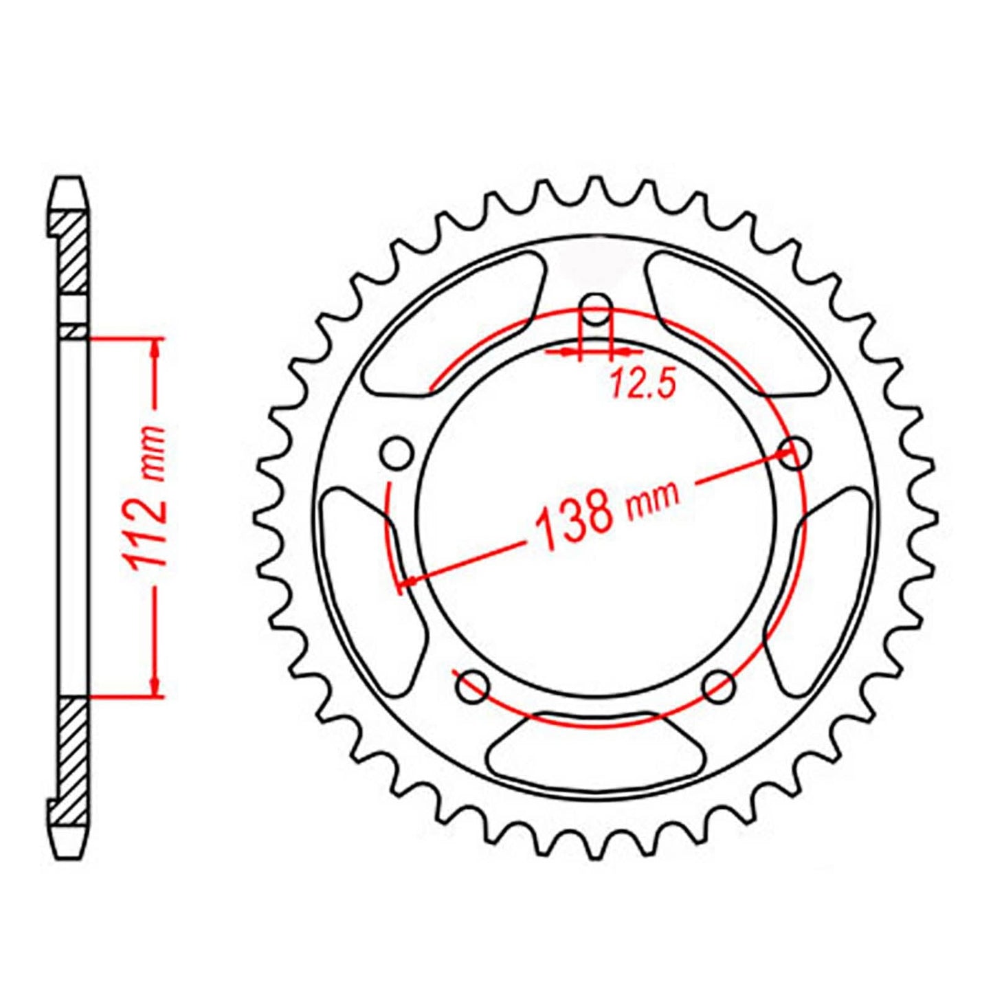 SPKT REAR OE STEEL 04T #525