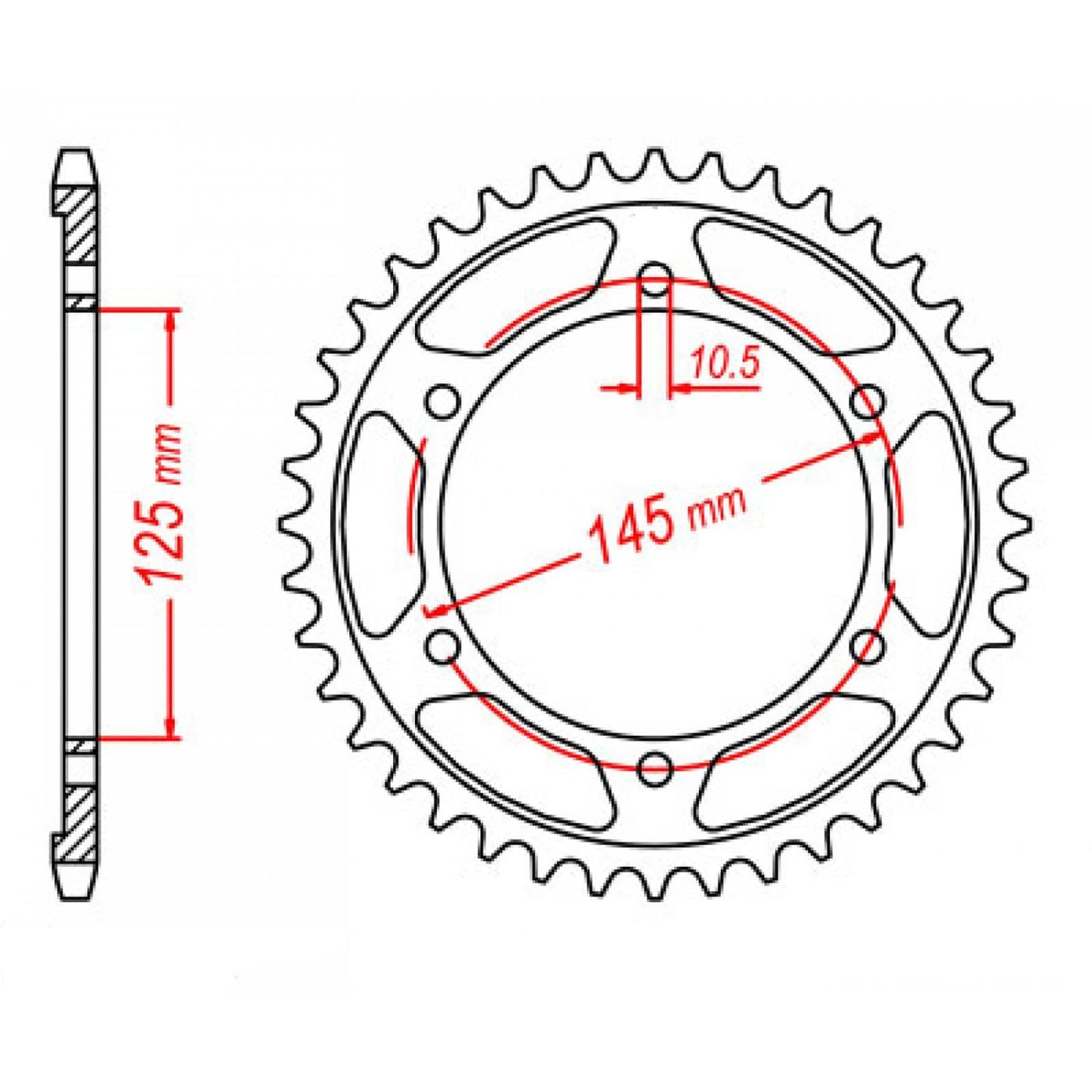 SPKT REAR OE STEEL65T #5