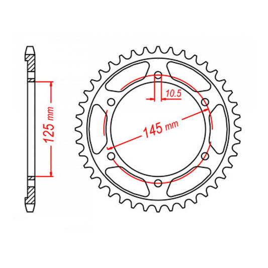 SPKT REAR OE STEEL65T #5