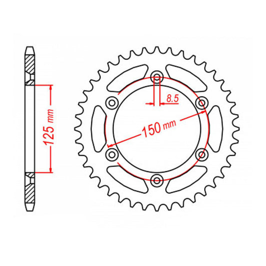 SPKT REAR OE STEEL97T #5