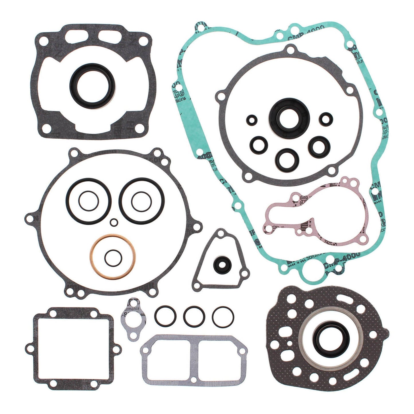 VERTEX COMPLETE GASKET SET W/ OIL SEALS KAW KX125 89 #VER811422