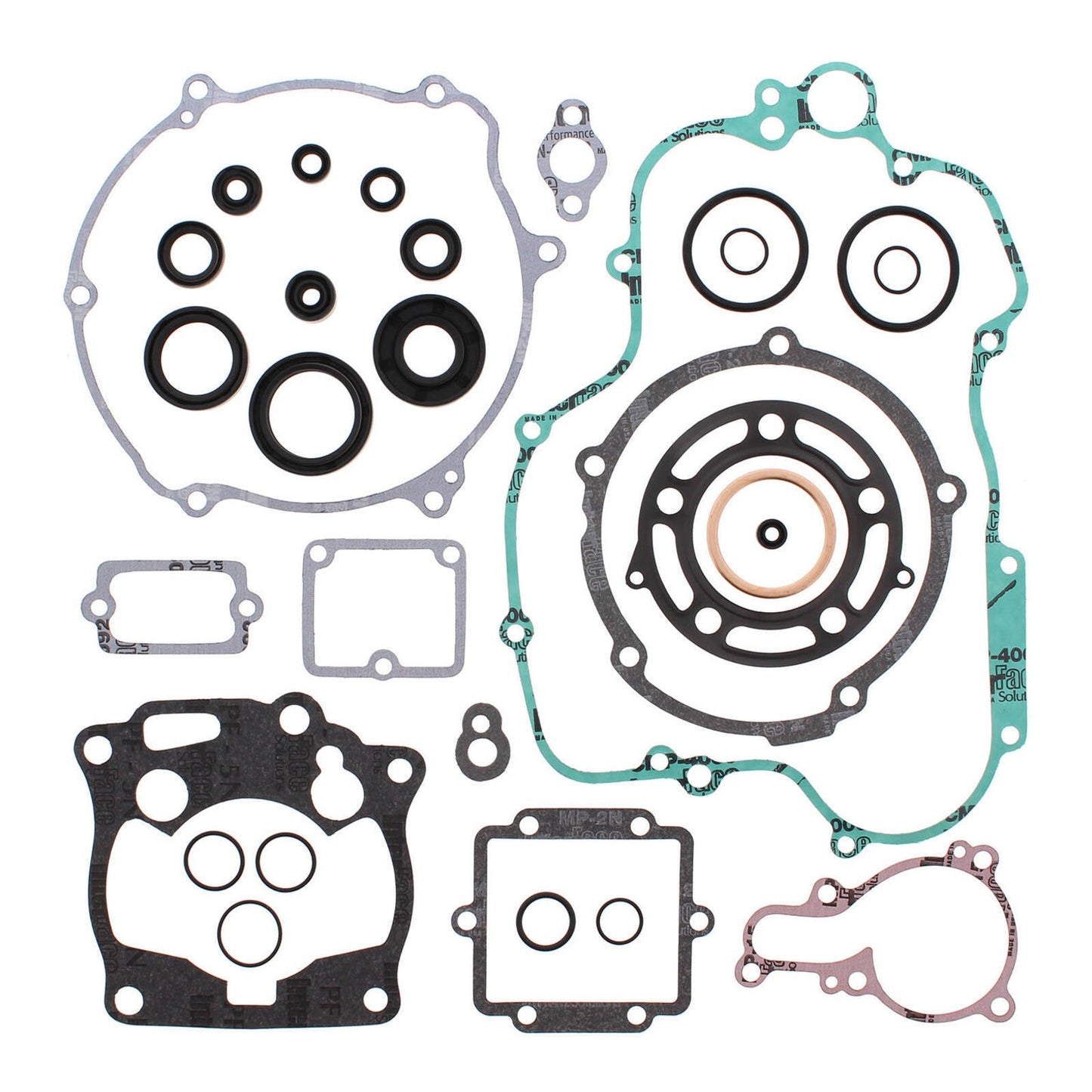 VERTEX COMPLETE GASKET SET W/ OIL SEALS KAW KX125 95-97 #VER811425