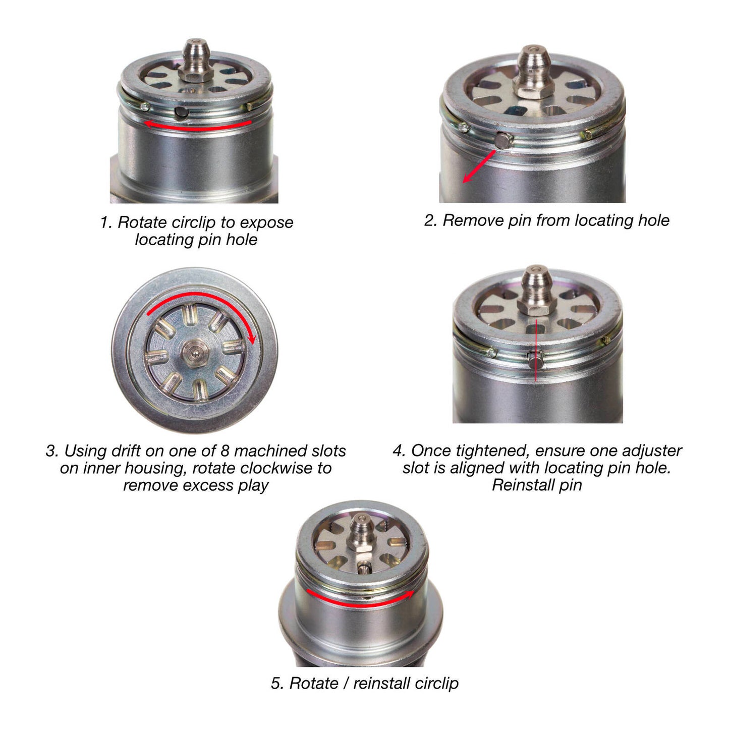 WHITES BALL JOINT PLUS - HEAVY DUTY ADJUSTABLE eMoto#WPBJP17002