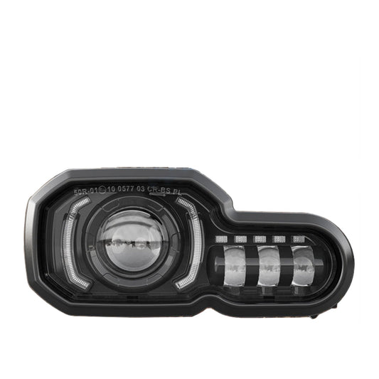 WHITES LED HEADLIGHT BMW F650/700/800 ASSTD YRS e-mark