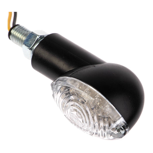 WHITES LED MINI-CATSEYE INDICATOR BLACK SHORT STEM #WPLEDIMCKSS