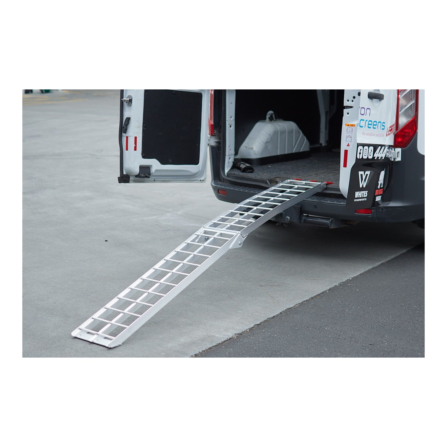 WHITES 002 ALLOY RAMP FOLDING 226X30c 340kg rated X-Barstyle