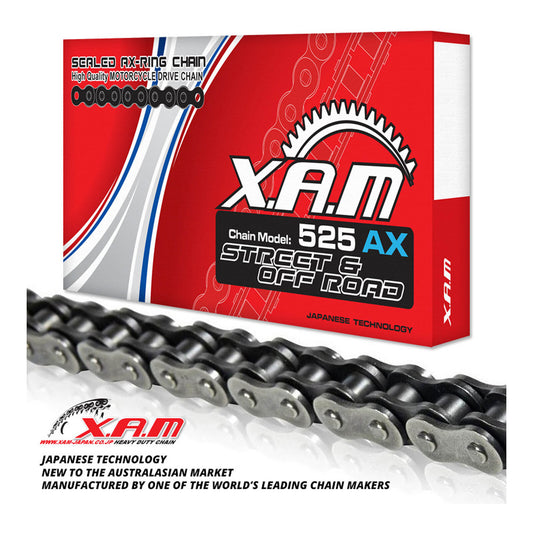 CHAIN XAM 525AX X 124 X-RING